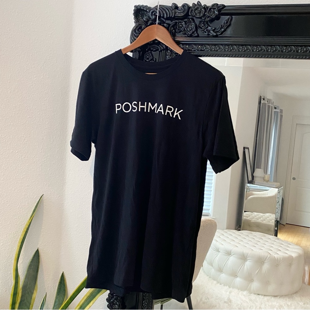 Poshmark | Men’s Black Lightweight Cotton Logo Tee